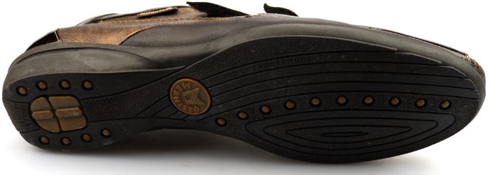 Mephisto PARNEL bruin lederen sneaker voor dames met dubbele klittenband - Afbeelding 3
