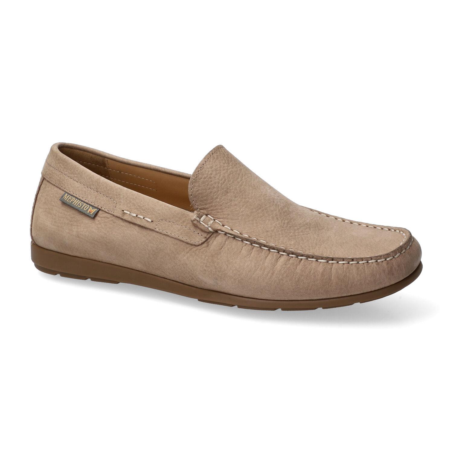 Mephisto ALGORAS - heren zacht nubuck instapper - beige