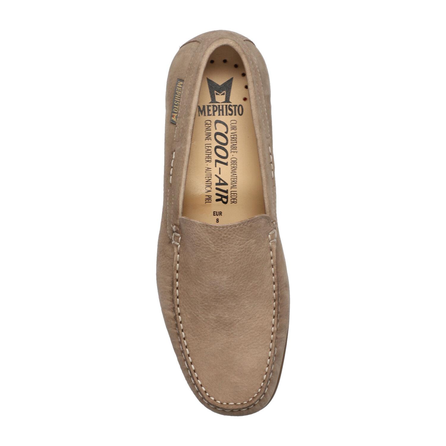 Mephisto ALGORAS - heren zacht nubuck instapper - beige - Afbeelding 3