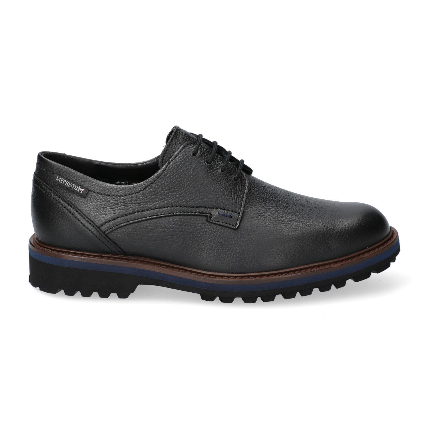 Mephisto BATISTE heren nette veterschoen - Zwart