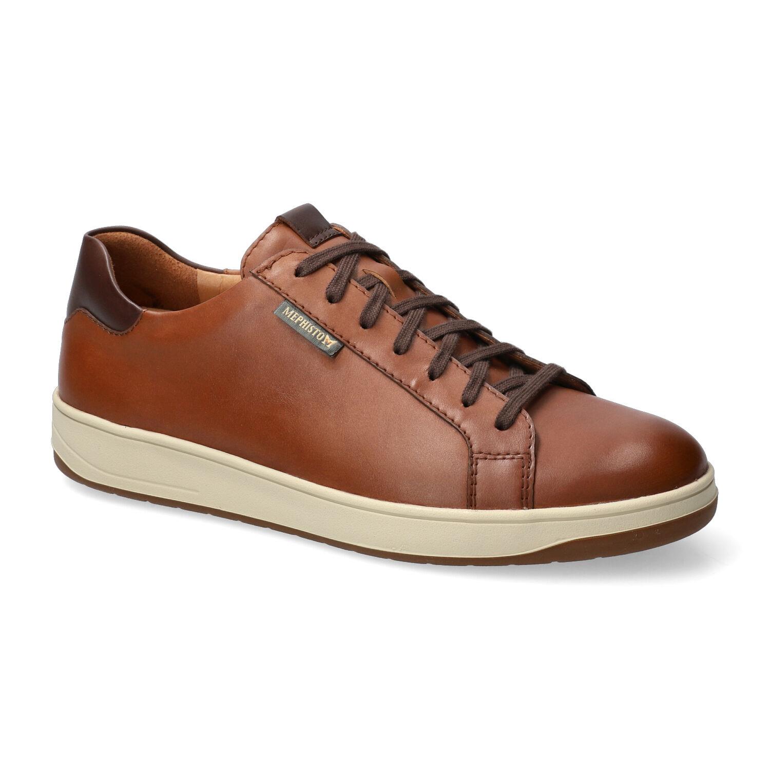 Mephisto HASKO heren veter sneaker - Hazelnoten bruin