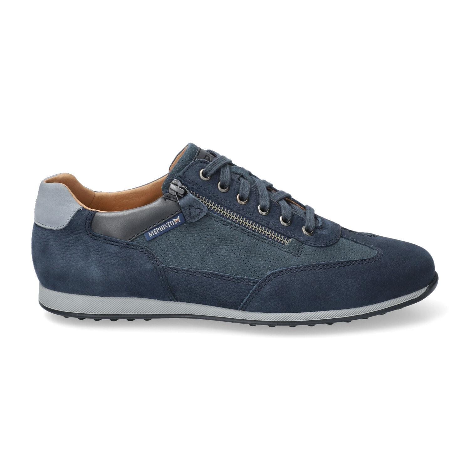 Mephisto LEON Heren veter Sneaker - Blauw