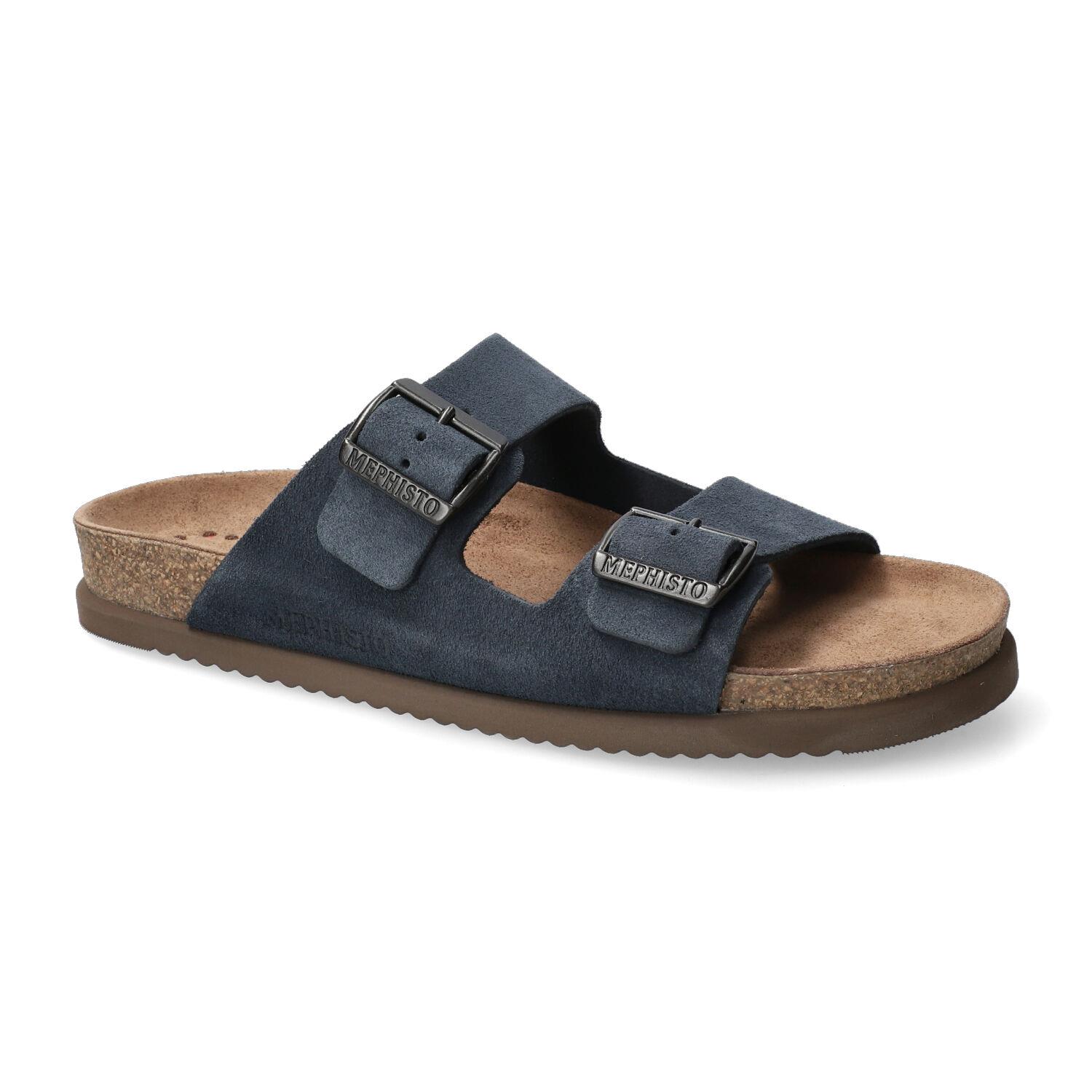 Mephisto NERIO heren slipper - Blauw suede - Afbeelding 2