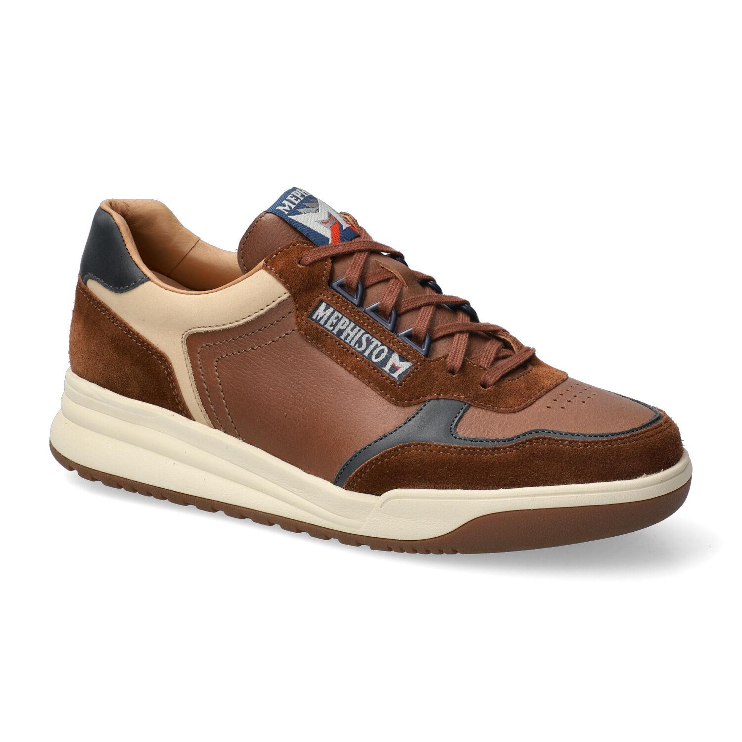 Mephisto NORWIN heren veter sneaker - bruin - Afbeelding 3