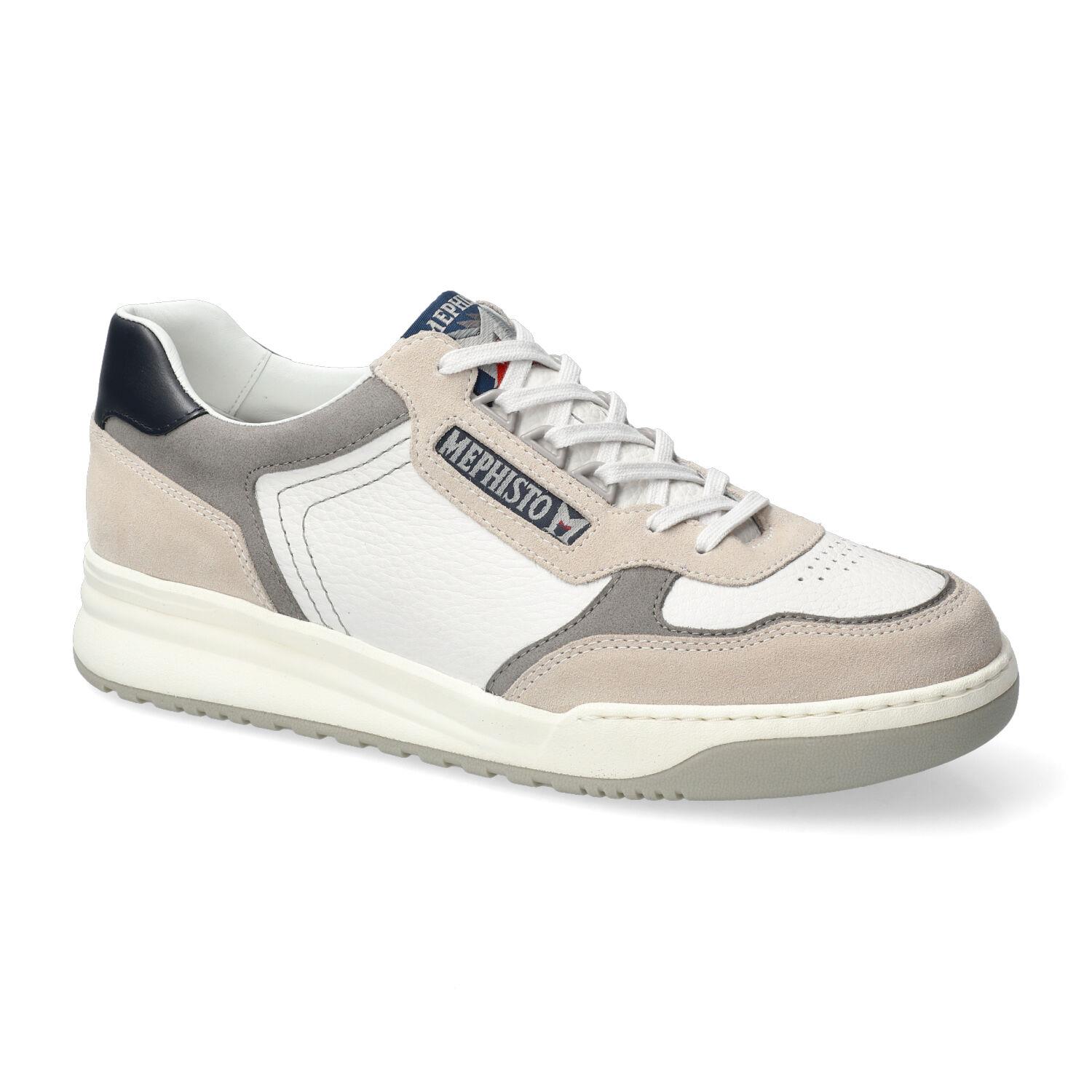 Mephisto NORWIN heren veter sneaker - witgrijs
