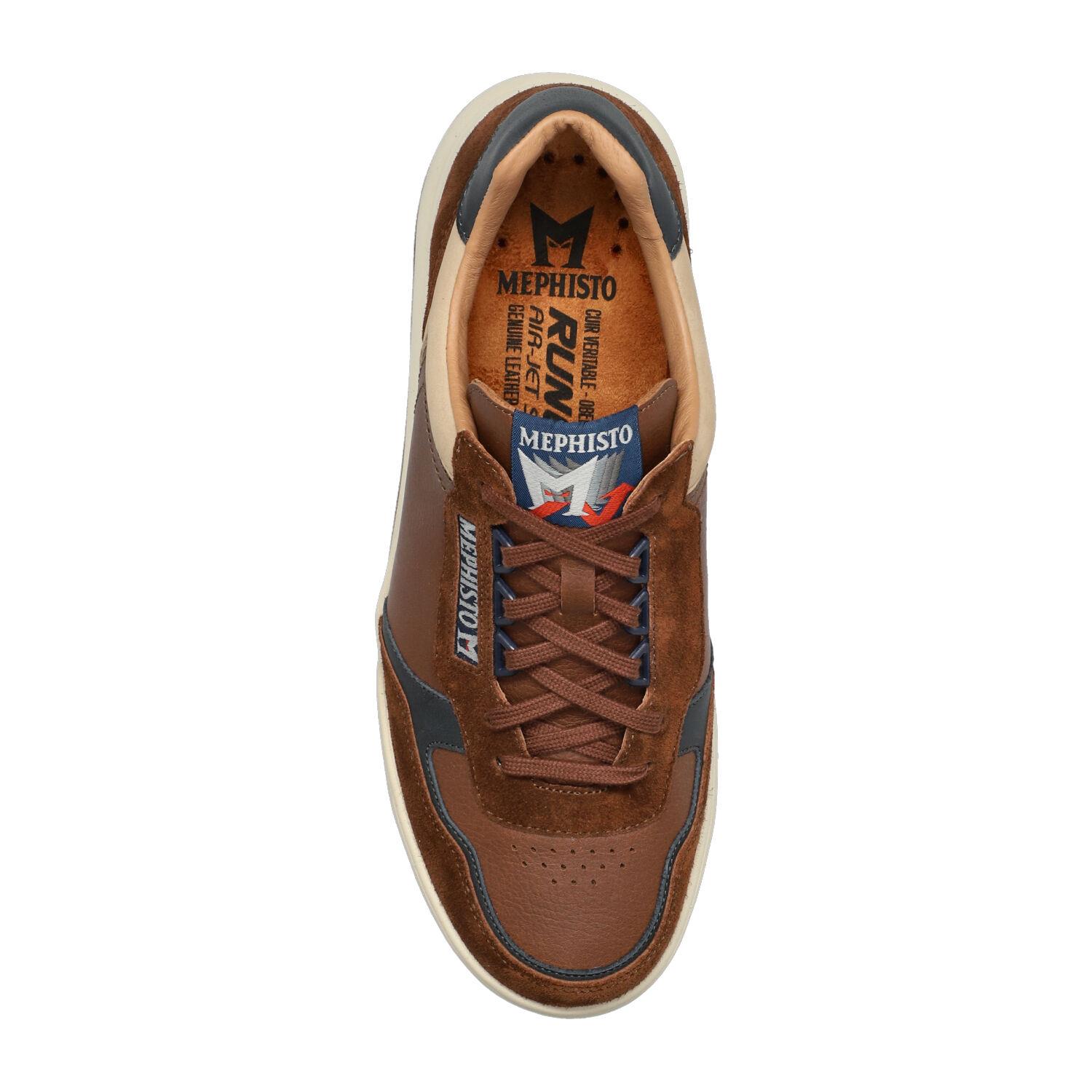 Mephisto NORWIN heren veter sneaker - bruin - Afbeelding 2