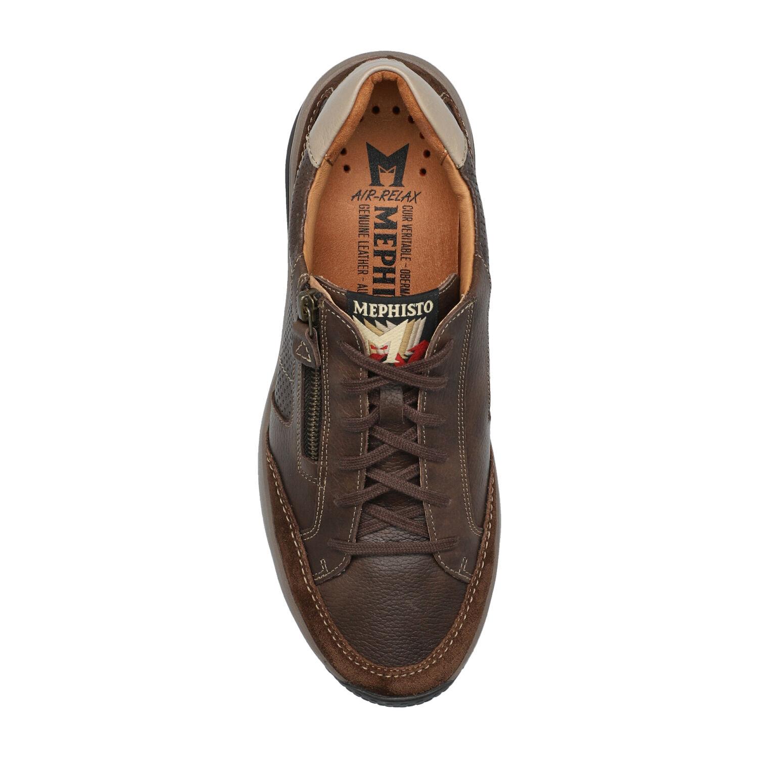 Mephisto SACCO heren veter sneaker - Chestnut bruin - Afbeelding 2