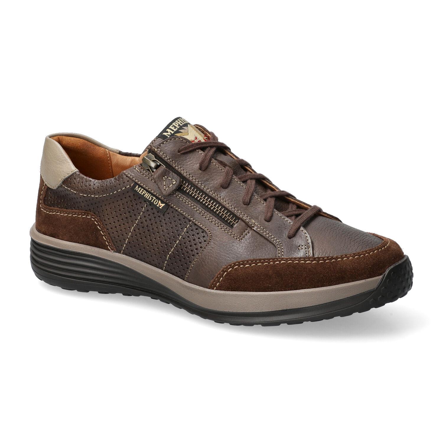 Mephisto SACCO heren veter sneaker - Chestnut bruin - Afbeelding 3
