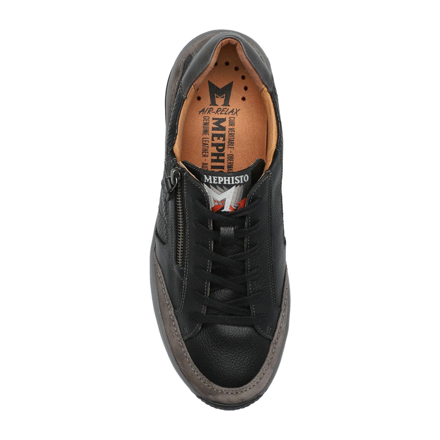 Mephisto SACCO heren veter sneaker - Donker grijs - Afbeelding 3