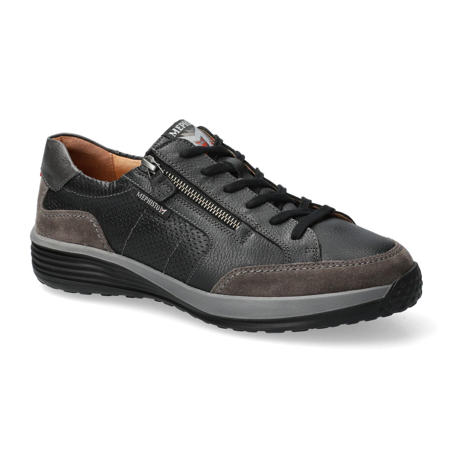Mephisto SACCO heren veter sneaker - Donker grijs - Afbeelding 2