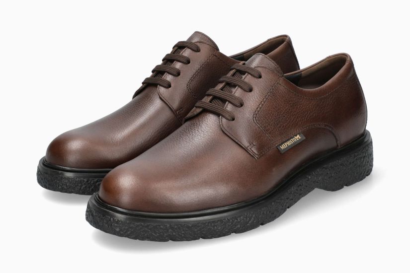Mephisto EDDY donker bruin leeren veter schoen