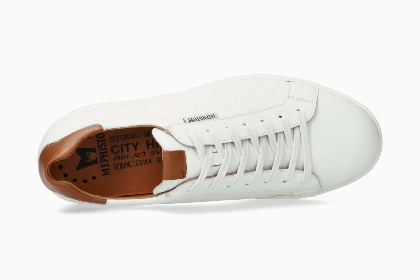 Mephisto HASKO heren veter sneaker - Wit - Afbeelding 3