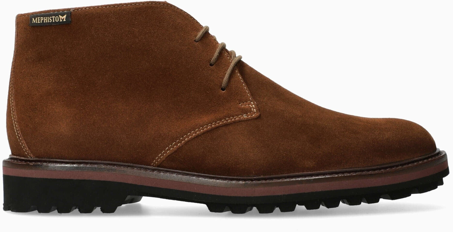Mephisto BERTO bruine nette heren suede veter enkellaars - Afbeelding 3