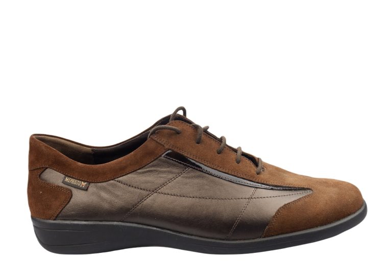 Mephisto DEBORA Dames Veterschoen - Kastanjebruin