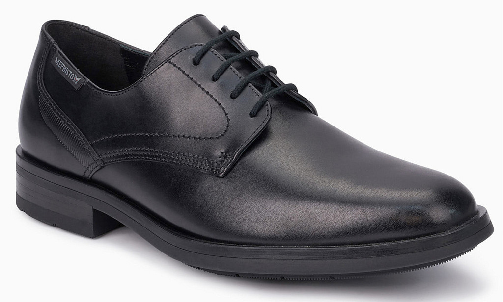 Mephisto SMITH - heren veterschoen - zwart leder