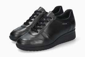 Mephisto ISA dames sleehak veter sneaker - zwart - Afbeelding 2
