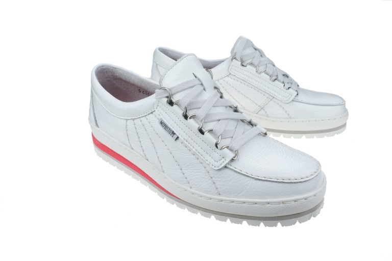 Mephisto SUPER LADY dames veterschoen - wit lakleer