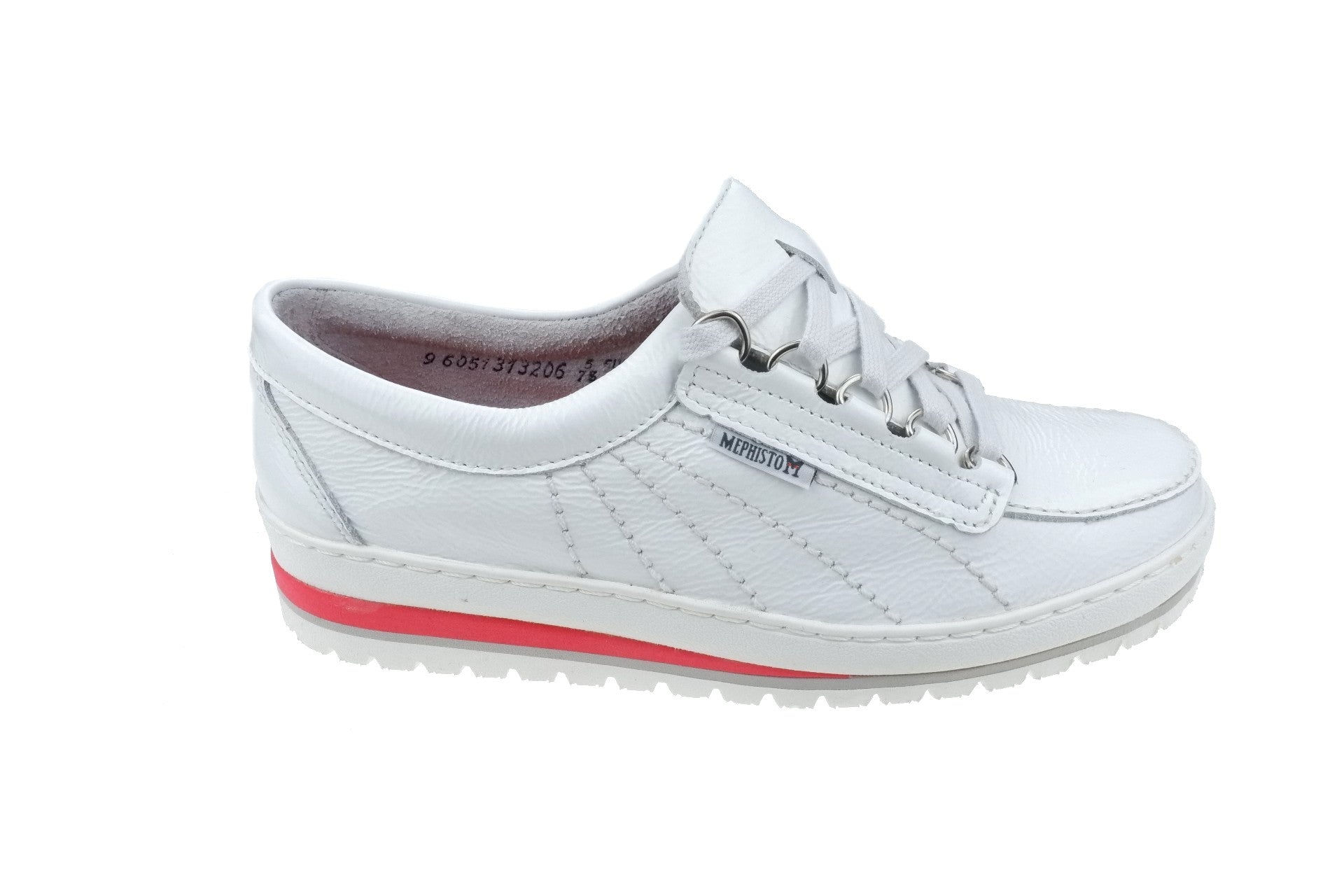 Mephisto SUPER LADY dames veterschoen - wit lakleer - Afbeelding 2