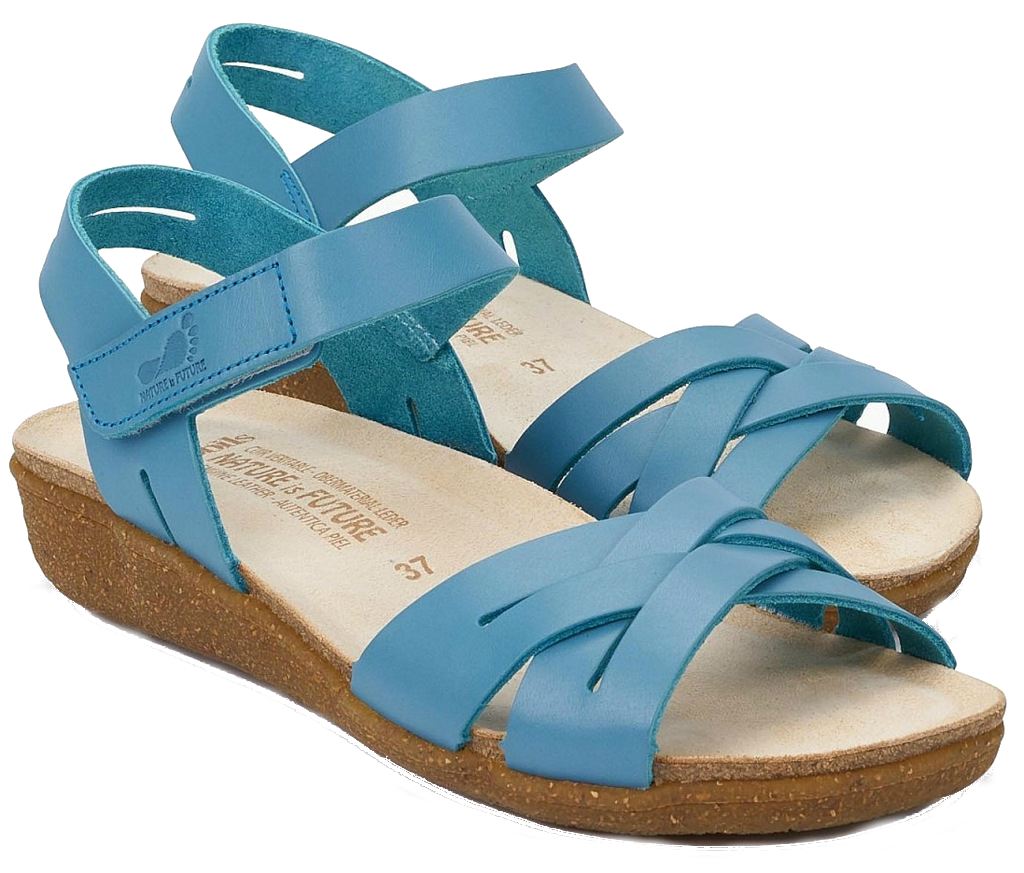 Mobils by Mephisto ONELIA Dames Sandaal - Blauw - BREED LEEST