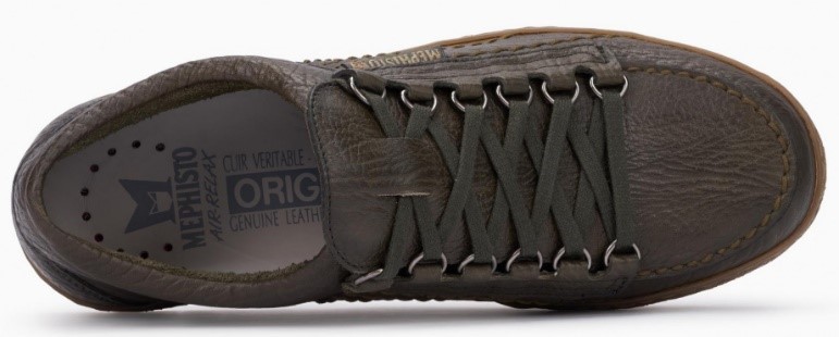 Mephisto Rainbow Oregon donkerbruine leren veterschoenen voor heren - Afbeelding 4