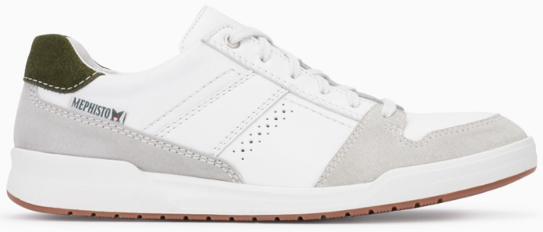 Mephisto RUSSEL Heren Sneaker - Wit Leer Mix - Afbeelding 2