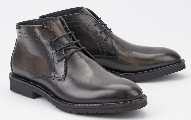 Mephisto TIBERIO CRUST donker grijs lederen heren laarzen