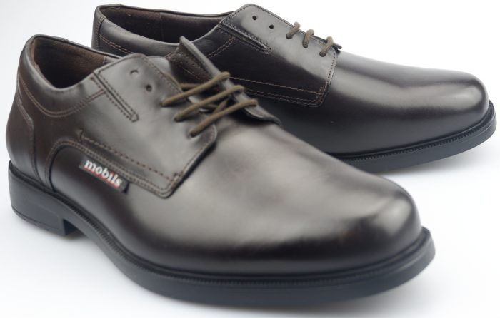Mobils by Mephisto ABRIZO lederen veterschoenen voor heren bruin EXTRA BREED