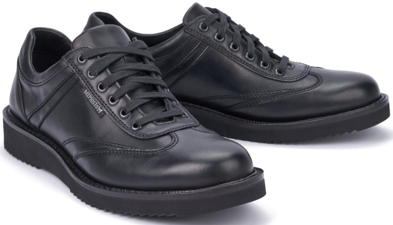 Mephisto ADRIANO zwart lederen veterschoenen voor heren