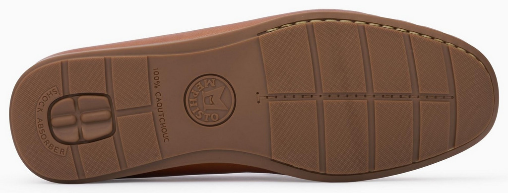 Mephisto ALGORAS Heren Lederen Mocassin - Cognac Bruin - Afbeelding 3