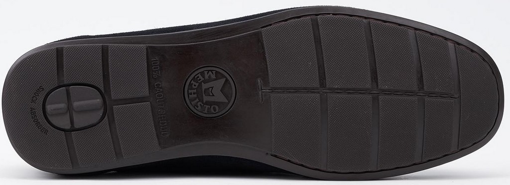 Mephisto ALGORAS - heren suede instapper - blauw - Afbeelding 3