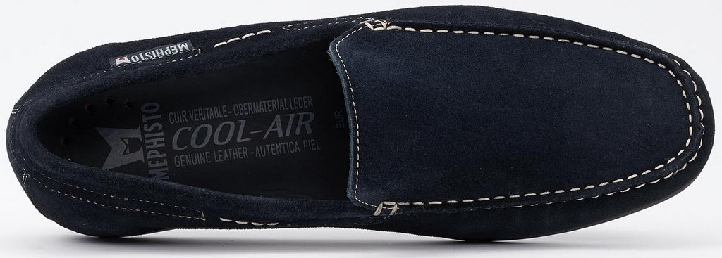 Mephisto ALGORAS - heren suede instapper - blauw - Afbeelding 4