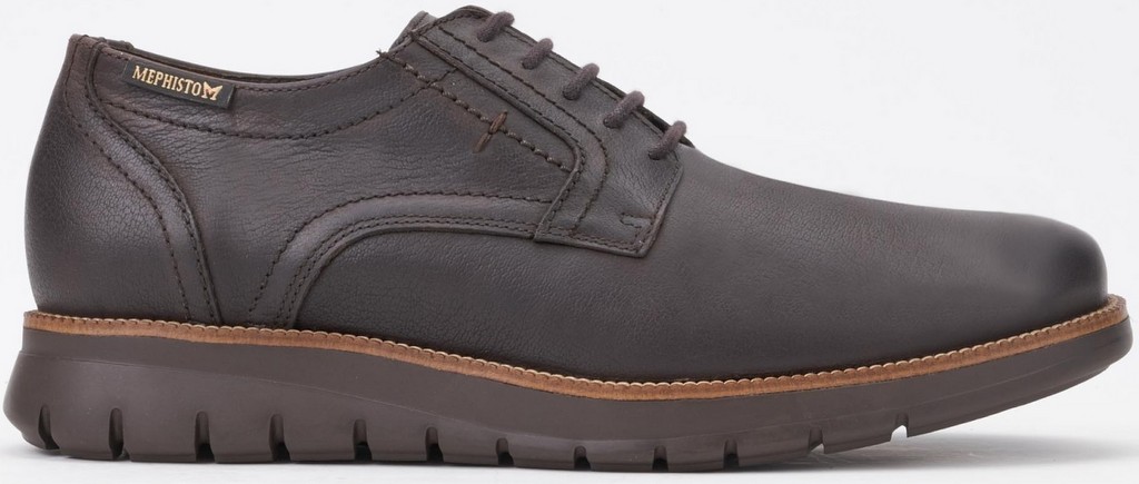 Mephisto BRETT heren veterschoen - donkerbruin leer - Afbeelding 2