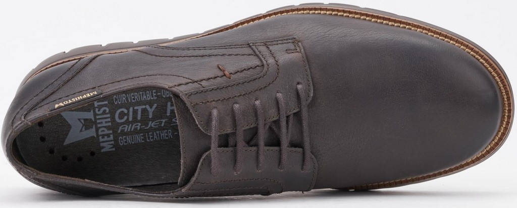 Mephisto BRETT heren veterschoen - donkerbruin leer - Afbeelding 4