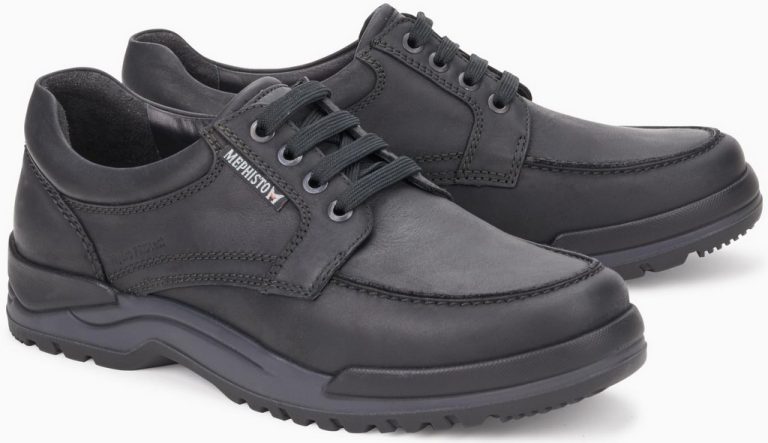 Mephisto CHARLES heren veterschoen - zwart leer