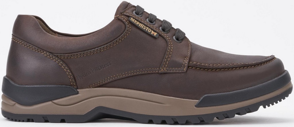 Mephisto CHARLES donker bruin lederen casual heren veterschoenen - Afbeelding 2