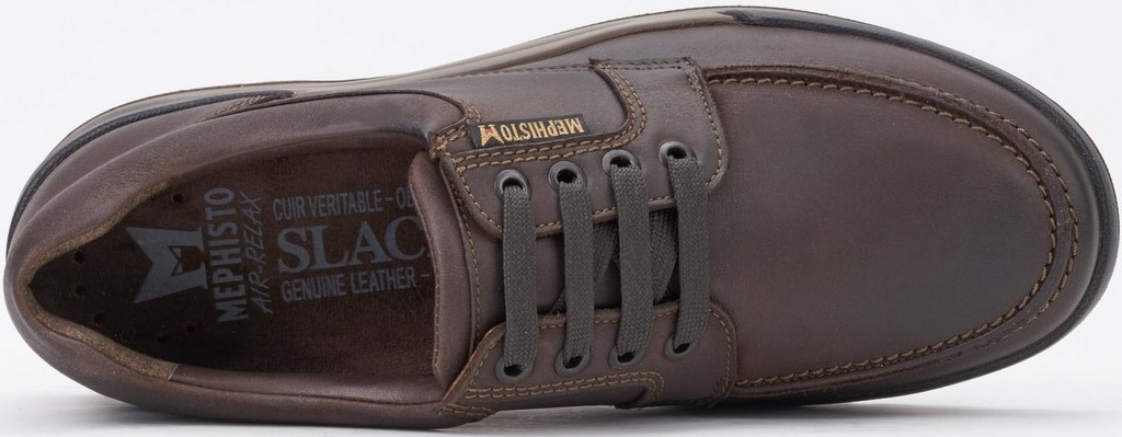 Mephisto CHARLES donker bruin lederen casual heren veterschoenen - Afbeelding 4