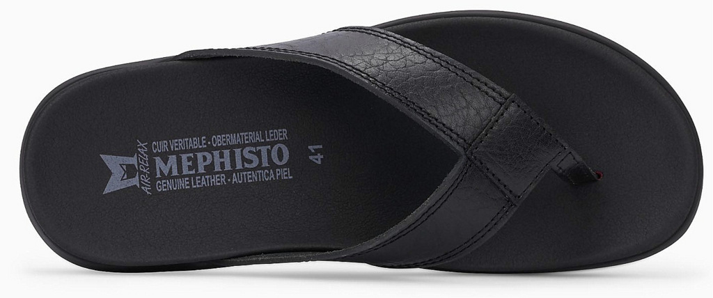 Mephisto CHARLY Heren Slipper - Zwart Leer - Afbeelding 3
