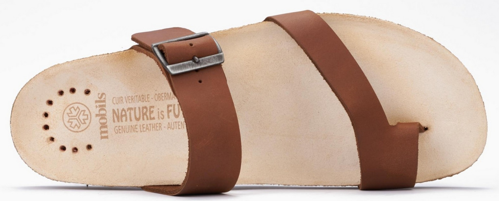 Mobils by Mephisto DOUGLAS Heren Teenslipper - Extra Breed - Kastanjebruin - Afbeelding 4