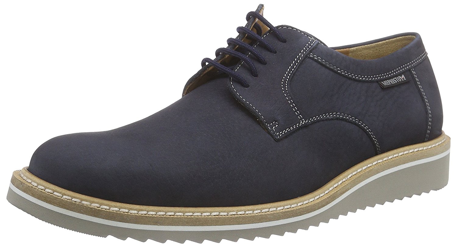 Mephisto ENZO - heren veterschoen - navy blauw nubuck