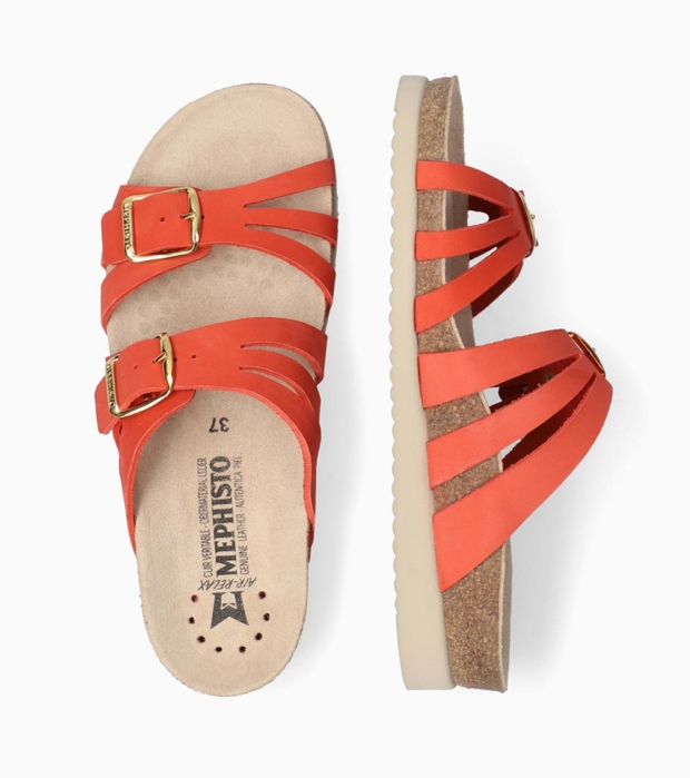 Mephisto HELISA Damessandaal - Koraalrood - Afbeelding 5