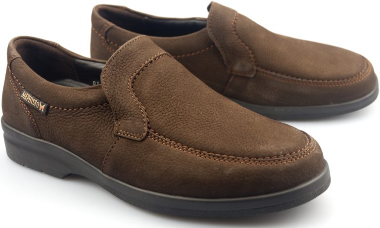 Mephisto JAKIN donker bruin nubuck instapper voor heren