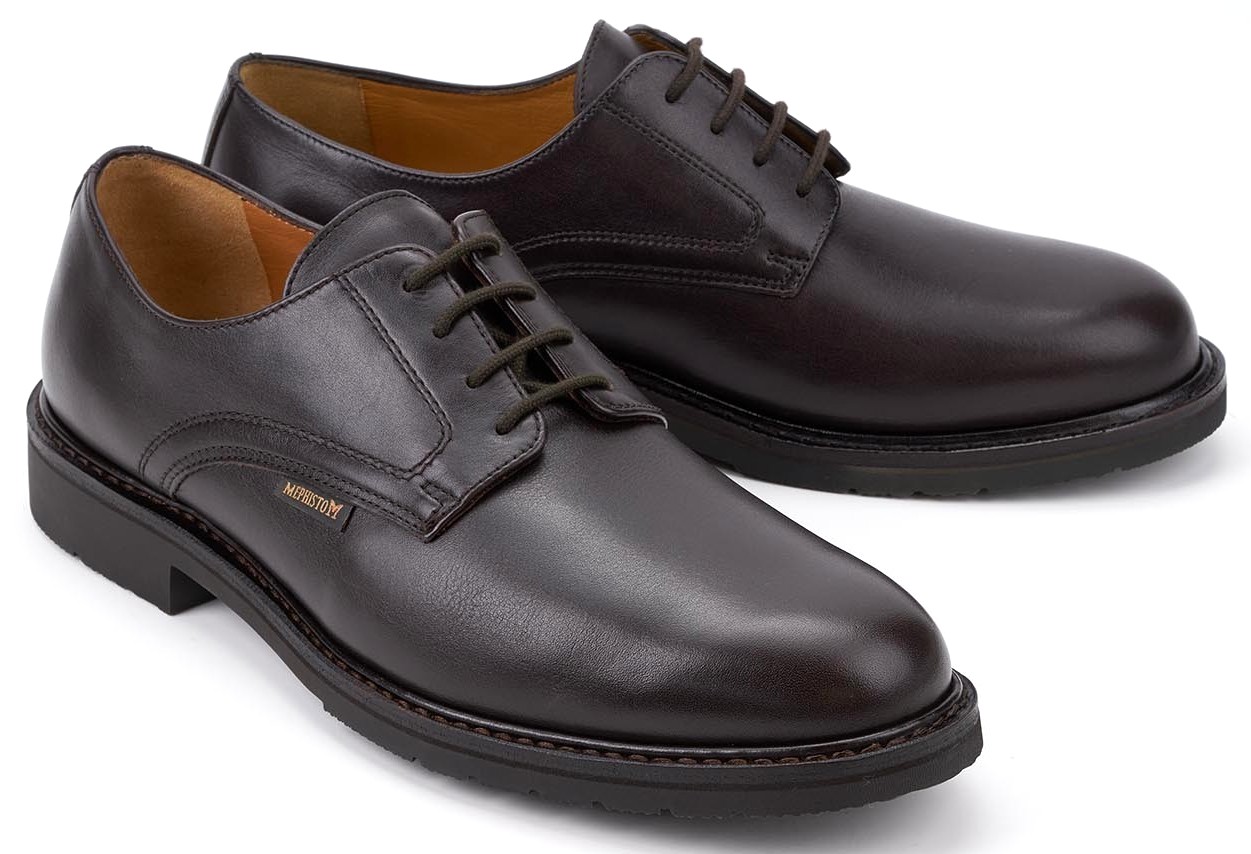 Mephisto MARLON Heren Veterschoen - Handgemaakt - Donkerbruin