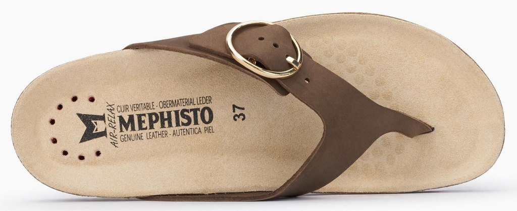 Mephisto NATALINA Dames Slipper Donkerbruin - Afbeelding 4