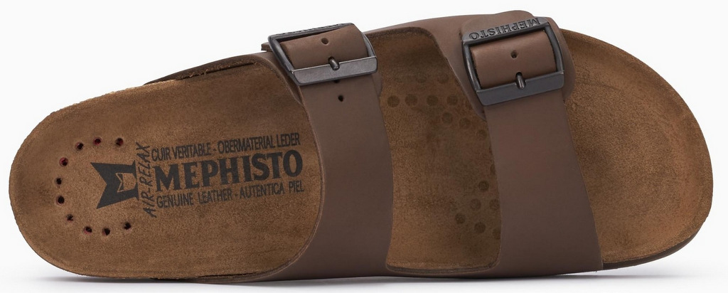 Mephisto NERIO Heren Slipper - Donkerbruin leer - Afbeelding 4
