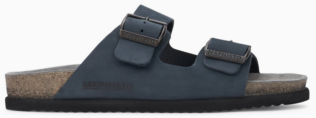 Mephisto NERIO Heren Slipper - Marineblauw nubuck - Afbeelding 2