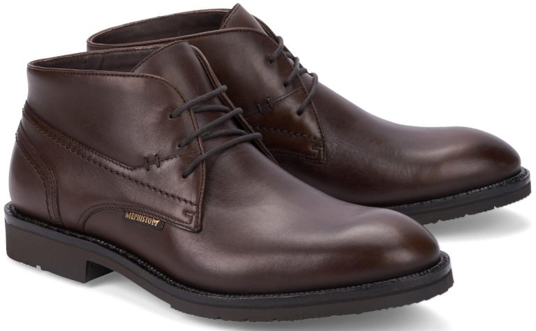 Mephisto NOVAK lederen heren GOODYEAR WELT enkellaarzen donkerbruin