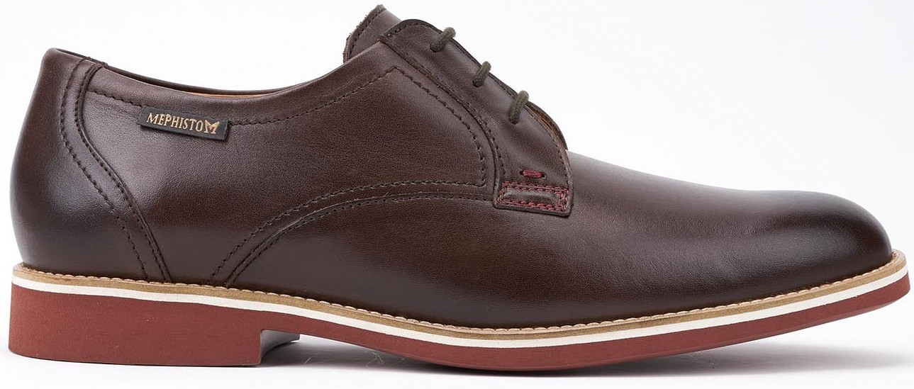 Mephisto ORLANDO donkerbruin leren veterschoen - Afbeelding 2