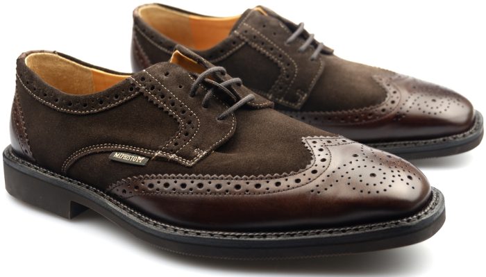 Mephisto PAOLINO SUPREME donker bruin suede en leer kombi GOODYEAR WELT