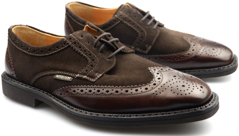 Mephisto PAOLINO SUPREME donker bruin suede en leer kombi GOODYEAR WELT