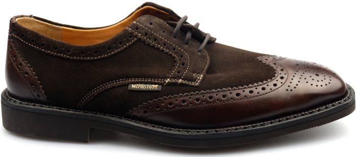 Mephisto PAOLINO SUPREME donker bruin suede en leer kombi GOODYEAR WELT - Afbeelding 2